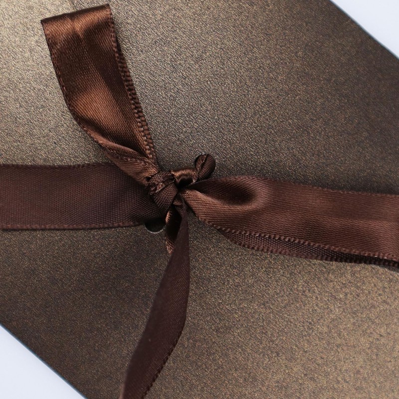 4 Pack Kraft Paper Envelopes with Ribbons, 22 * 10.9