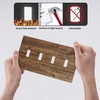 Rustic Farmhouse Quad Light Switch Cover Plate 4 Gang Toggle