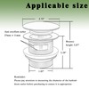 Freestanding Tub Drain, Pop Up Freestanding Bathtub Drain, Removable Filter