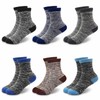 GENTABY Boys Thick Socks Kids Winter Thermal Socks Striped Walking