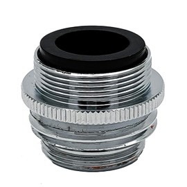 Kabter Brass Multi-Thread Faucet Aerator Adapter, Faucet to 3/4-inche Male Garden Hose Thread Adapter