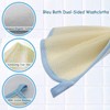 Bleu Bath (6 Pack) Dual-Sided Exfoliating Skin Towel Natural Terry