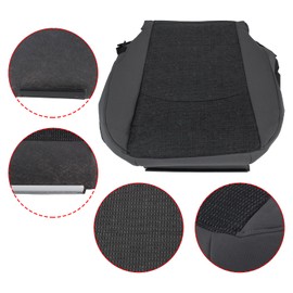 AUTOKAY Gray Driver Bottom Cloth Seat Cover Fits for Dodge Ram 1500 SLT 2013 2014 2015 2016