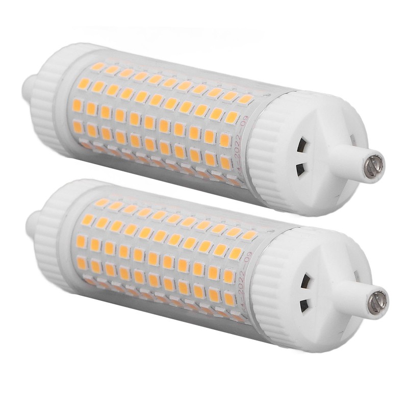 2Pcs R7S LED Light Bulb 118mm Dimmable 15W 154 LEDs
