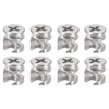 sourcing map Pack of 8 Cam Locking Nut for Furniture