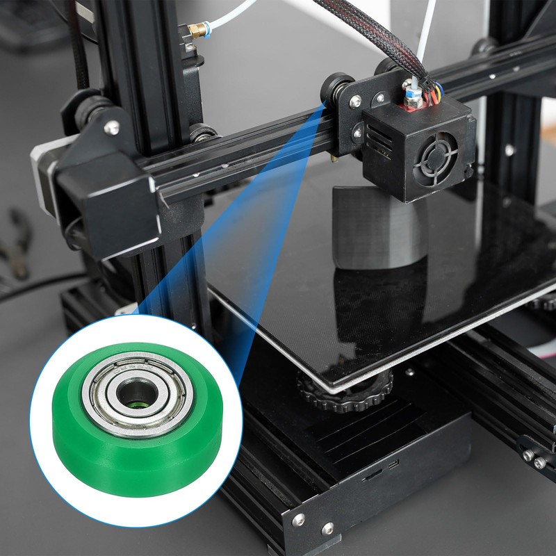 uxcell 4Pcs 3D Printer Wheel with 625ZZ Linear Bearing, 3D