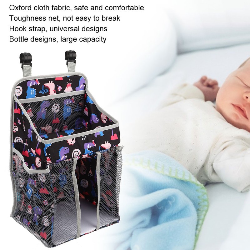 Crib Baby Bed Hanging Bag Infant Diaper Storage Hanging Bag
