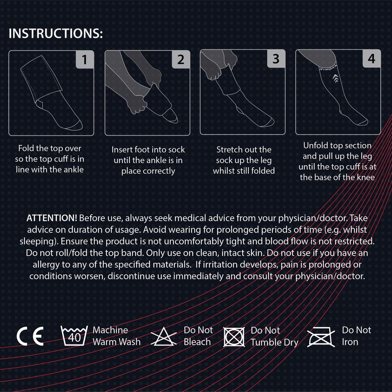 Rymora Compression Socks for Men and Women (Cushioned, Graduated Compression,
