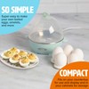 Tasty Mini Rapid Egg Cooker, 5-Egg Capacity for Perfect Hard