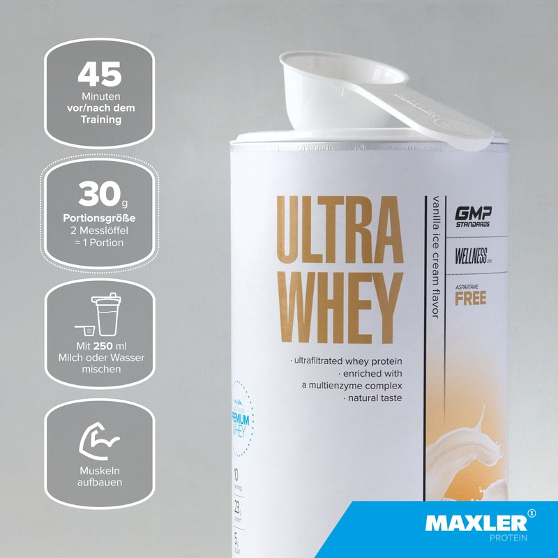 Maxler Ultra Whey Protein - 24 g Protein per Serving