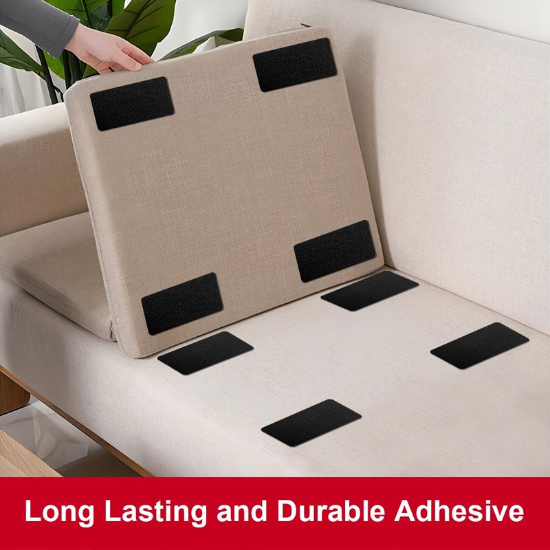 2x4 inch Hook and Loop Strips with Adhesive, Nylon Heavy