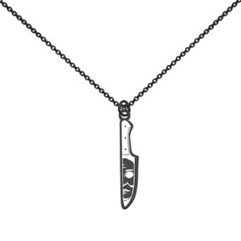 WUSUANED Scary Michael Necklace Killing Knife Jewelry Myers Killer Gift Horror Movie Fan Gift (Michael Killer Necklace)