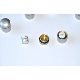 5 x Nano Magnetic Silver with 5 Waterproof Log Strips, Geocaching Hideout, Container, Micro, Nanos, Nano, Neodymium