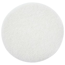 White Buffing and Polishing Pad with Hook and Loop Back | Apply Hard Wax Oils and Stain (20, 3 inch)