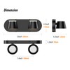 URSOLA 2 Light Bathroom Vanity Light, LED Black Bathroom Light