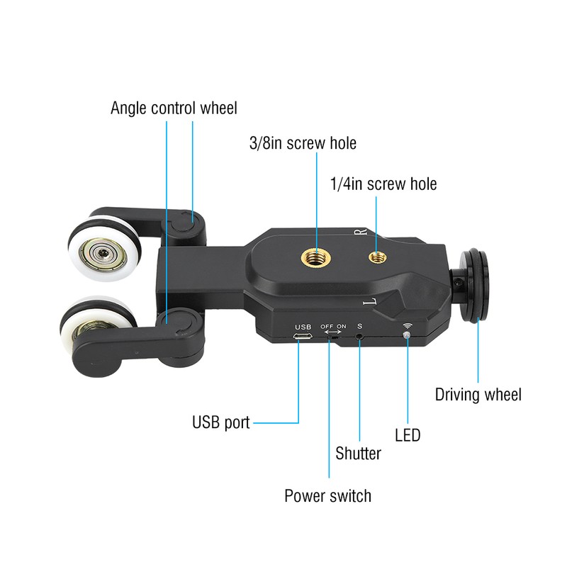 Electric Smart Photography Track Car Rail for Mobile Phone Camera