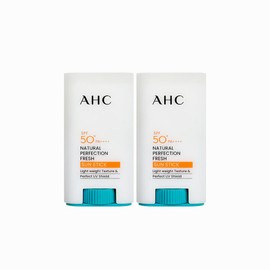 AHC Natural Perfection Double Shield Sun Stick (Blue) 22g (SPF50+) 2pcs, AHC Natural Perfection Fresh Sun Stick 17g / AHC 내추럴 퍼펙션 더블 쉴드 선스틱 (파랑색) 22g (SPF50+) 2개, AHC 내추럴 퍼펙션 프레쉬 선스틱 17g