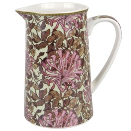 Lesser & Pavey British Designed Jug for Kitchen and Home | Lovely Printed Jug for Milk Water Juice and Other Needs | Honeysuckle Jug for Home & Office Kitchens - William Morris