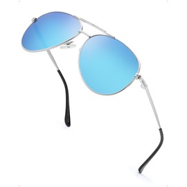 SODQW Polarised Women's Sunglasses Pilot with Rhinestone Decoration - Trendy Fashion UV400 Protection Glasses for Driving