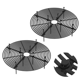 Pack of 2 Flower Pot Grid, Flower Pot Cover, Plant Protection Cat, Plant Pot Protection Grid, Cuttable Sacrifice Plants for Protection of Children, Pets, 30 cm, Black Protection Plant Pot Cover