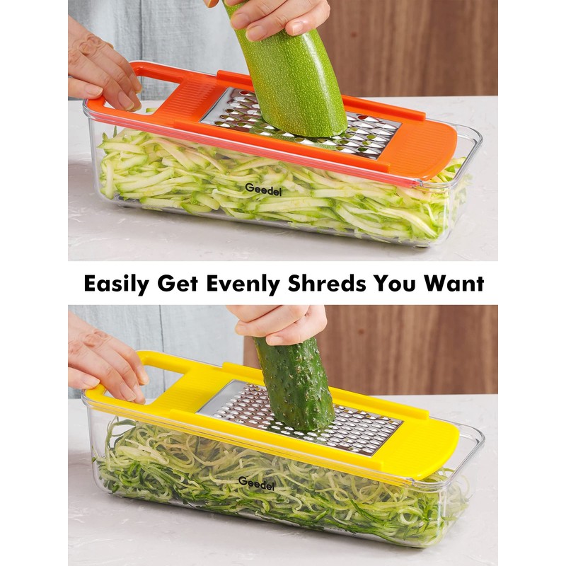 Geedel Professional Mandoline Slicer for Kitchen, Multi Purpose Vegetable Slicer