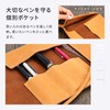 Supple and beautiful aniline leather roll pen case genuine leather