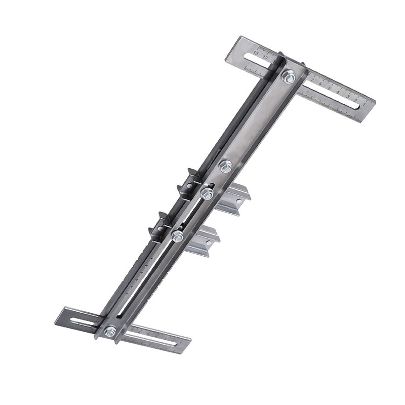 Cabinet Hardware Jig Template Stainless Steel Closet Hanging Rod Locator