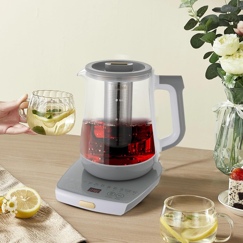 Electric Tea Kettle, Tea Water Boiler, Electric Glass Kettle with