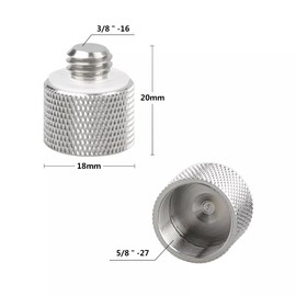 Nivithi 8 PCS Mic Stand Adapter,Mic Stand Adapter 1/4 to 5/8 Mic Adapter and 3/8 to 5/8 Microphone Adapter Screw Adapter Set for Microphone Stand