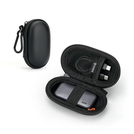 Portable SSD Case for SSK Portable SSD TB External Solid State Drives 1TB 2TB 250GB 500GB, EVA Travel Storage Protective Hard Drive Case Water-Resistant PU