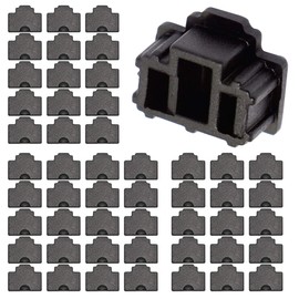 GINTOOYUN RJ45 Anti Dust Cover Cap Ethernet Hub Port Plug Protector By FENGQLONG 50Pcs Black