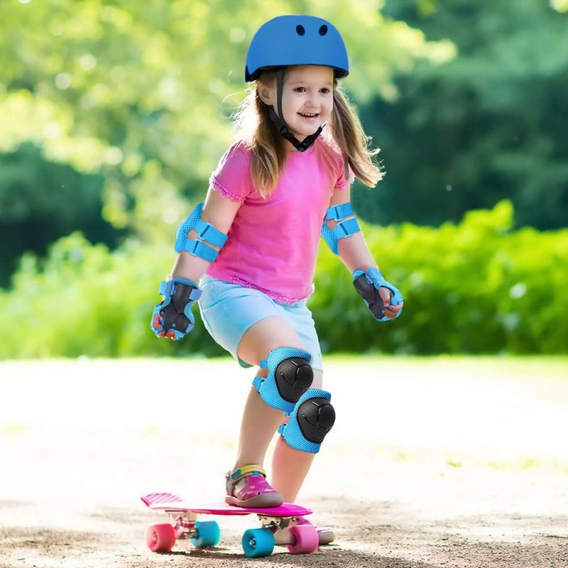 Udbrud Children's Protective Gear Set, Knee Pads 7-in-1 Set, Shockproof