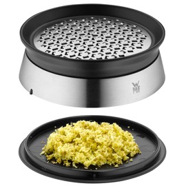 WMF Kitchen classics Ingwerreibe mit Aufbewahrungsbehälter, Gewürzreibe, Cromargan Edelstahl, Kunststoff,