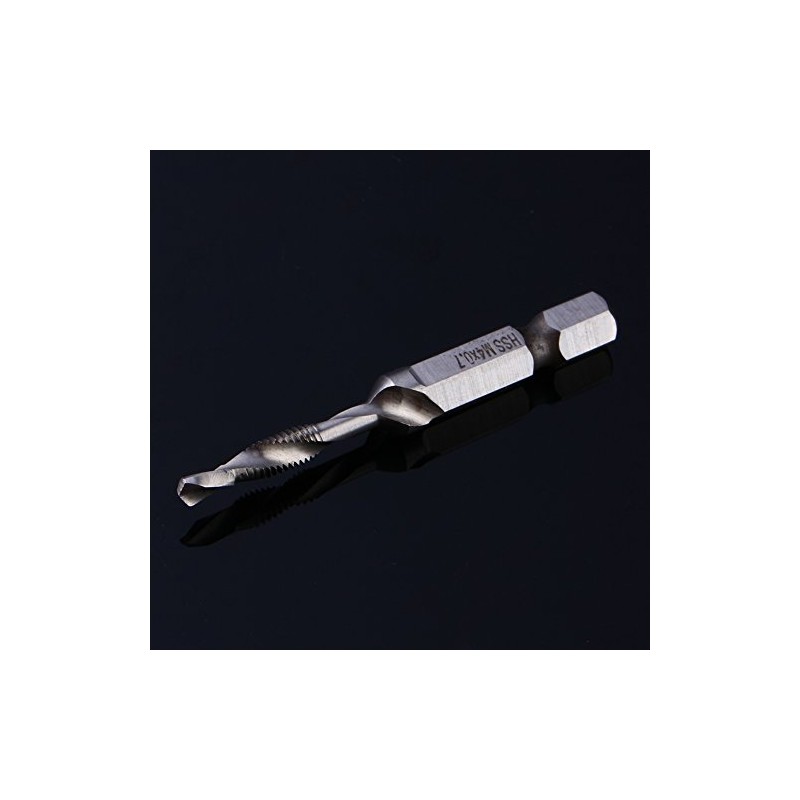 Akozon Drill and Tap Bit, M4 HSS Tap Drill Bit