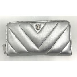 Victoria's Secret Large Wallet Zip-Around (Silver)