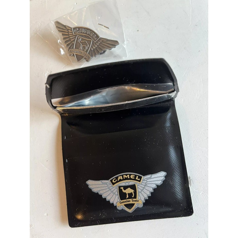 Vintage Camel Genuine Taste 1997 Vinyl Portable Ashtray W/Hat Pin