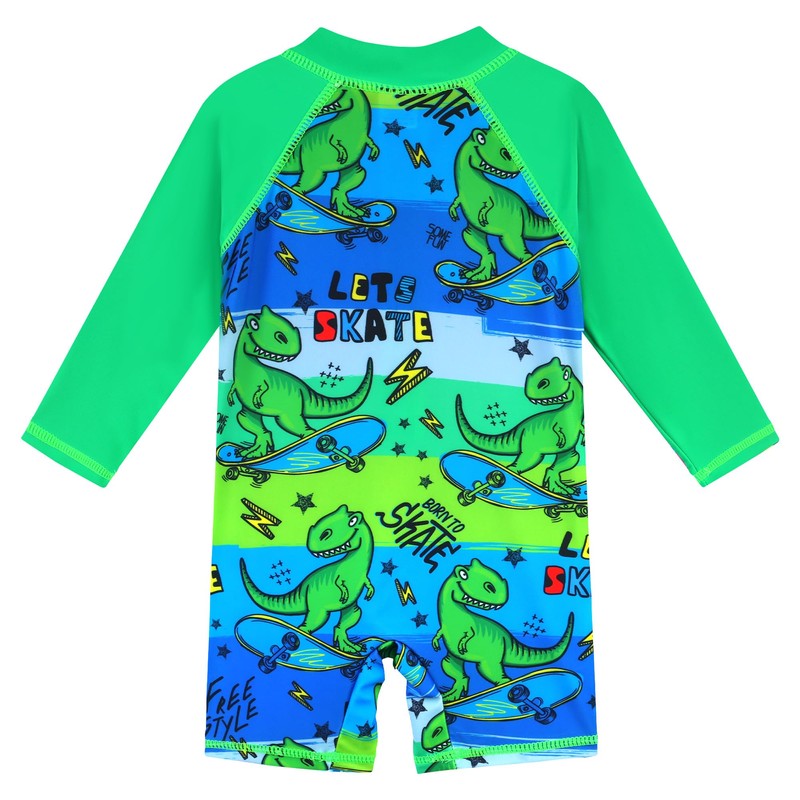 HUAANIUE - Traje de baño para bebé/niño pequeño, Dinosaurio verde,