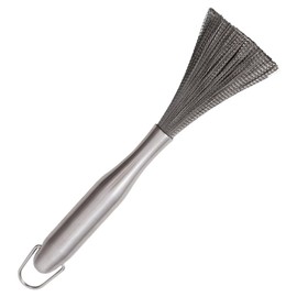 SHOWERORO Stainless Steel Pot Dish Brush Heavy Duty Kitchen Scrub Brush for Dishes Pots and Pans Steel Scrubber for Efficient Dishwashing and Cleaning