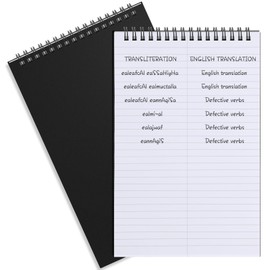 Fuyoooo 2 Pack Steno Pads Spiral 6 x 9 Inch Gregg Rule 100 Sheets Steno Notebook Top Spiral Notebook for Writing Steno Books for Office College Home Office (Black)