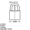 Master Lock Black Outdoor Key Lock, Standard Weather Resistant Padlock