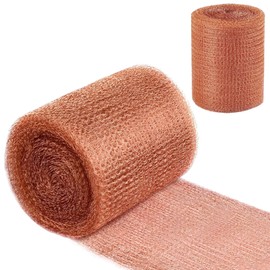 Copper Mesh, 5" x 100 Feet, Double Layer Pure Copper Roll for Decking, Fencing, Distilling & DIY Projects, Perfect Hole Filler, Durable & Versatile
