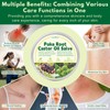 Poke Root Castor Oil Salve, Organic Lymphatic Support Massage Balm,