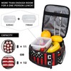 Soccer Insulated Lunch Bag - Portable Lunch Box For Women/Men/Girls/Boys