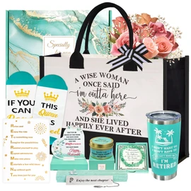 Retirement Gifts for Women 2025, Best Happy Retirement Gifts for Coworker Teacher Nurse Boss Friend Mom Grandma Retirees, Funny Retirement Gift for Woman, Cool Retired Gift Baskets for Women