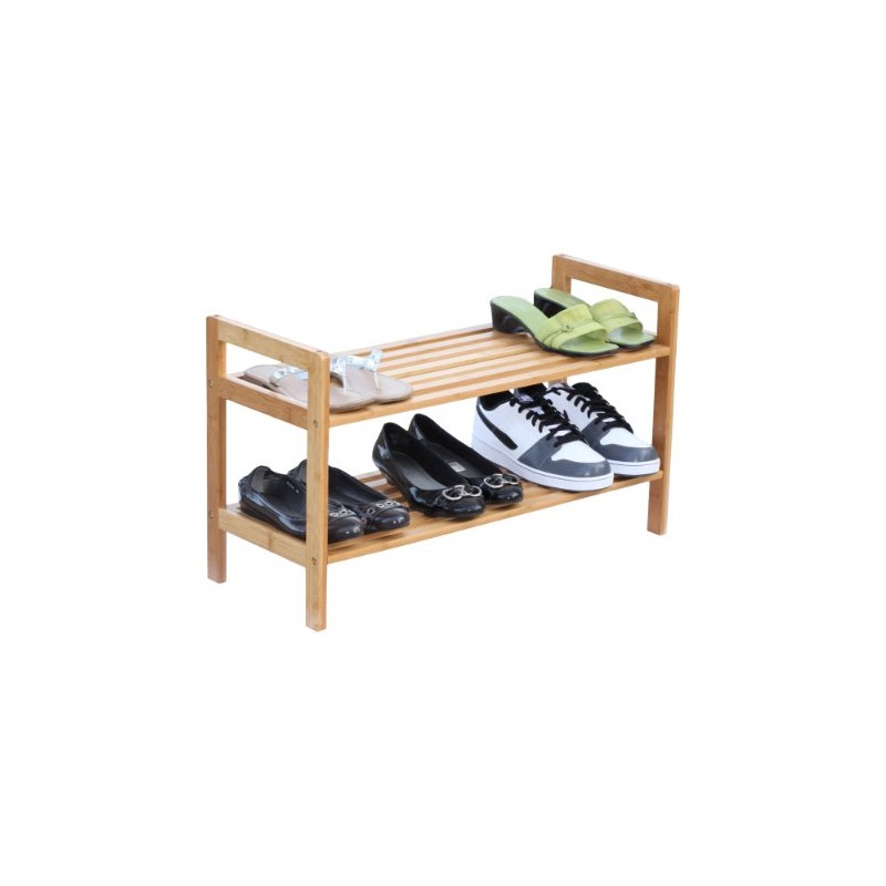 Oceanstar 2-Tier Bamboo Shoe Rack, Brown, SR1309
