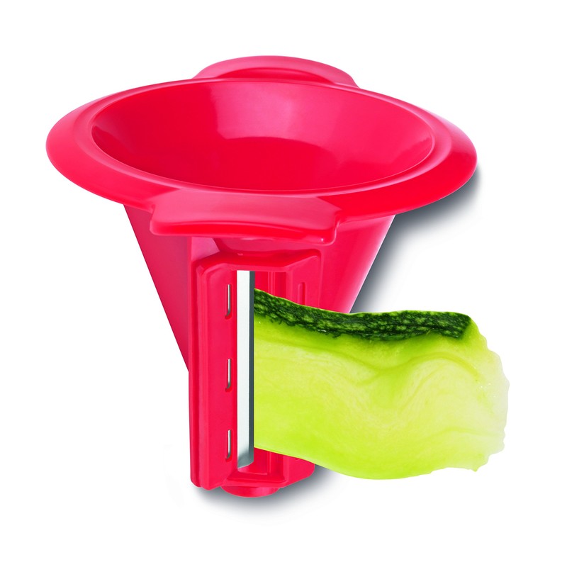 GOURMETmaxx 06552 Spiralschneider mit Salatschüssel rot/weiß