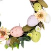Northlight Pastel Speckled Easter Egg Artificial Mini Twig Wreath -