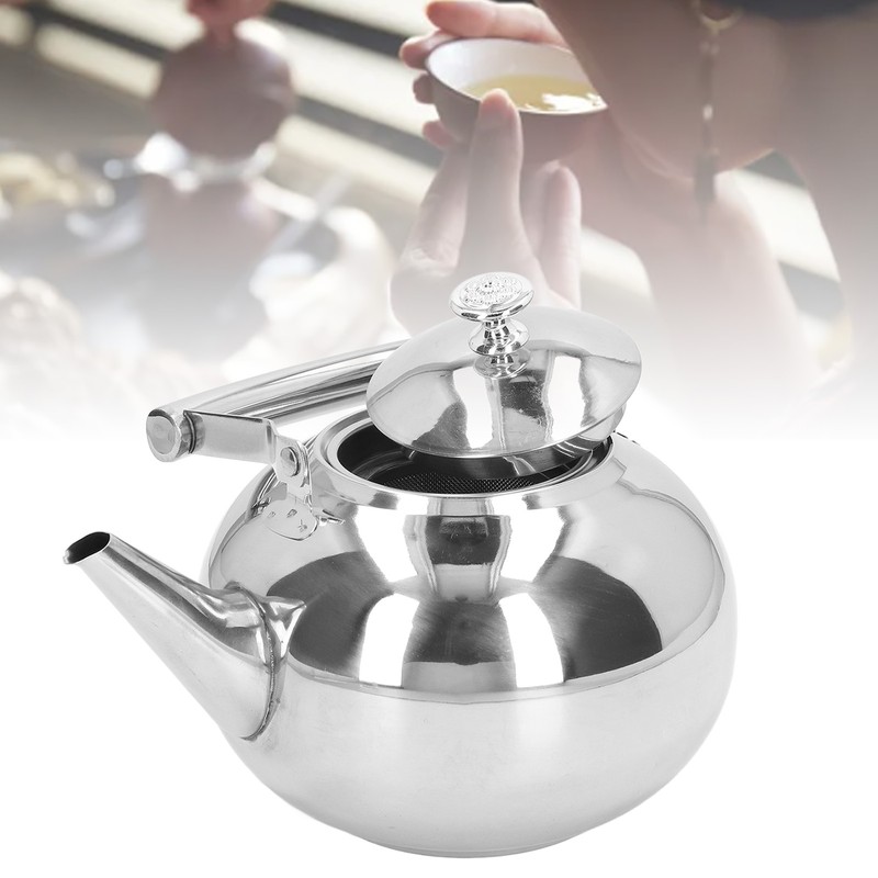 Stainless Steel Teapot Tea Kettle with Removable Filter High Temperature