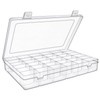 1 Pack 36 Grids Plastic Organizer Container with Adjustable Dividers,