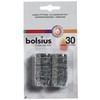 BOLSIUS Kerzenfassung aus Aluminium, silberfarben, Silber, 2.7x9x16.2 cm
